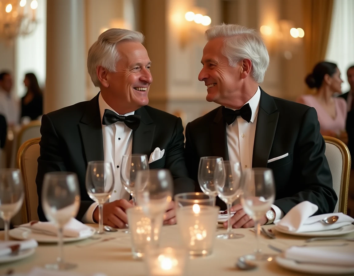 Couple distingué lors d'un gala de charité, illustrant la vie mondaine et philanthropique associée à George Soros et son épouse